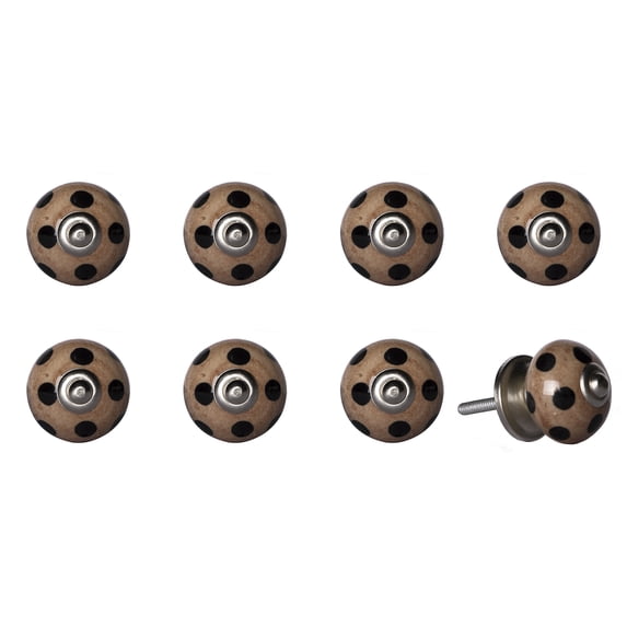 Knob-It 8-Piece Vintage Cabinet Drawer Knobs Hand Painted Antique Design