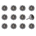 thumbnail image 1 of Knob-It Vintage Cabinet Drawer Knobs 12-Piece Set 4 Inch Colorful Hand Painted, 1 of 5