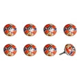 thumbnail image 1 of Knob-It Vintage Cabinet Drawer Knobs 8-Piece Set Colorful Hand Painted 20 inch, 1 of 5