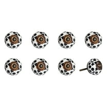 Knob-It Vintage Cabinet Drawers Knobs 8-Piece Hand Painted Decorative 9 Inch