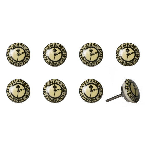 Knob-It Vintage Hand Painted Cabinet Drawer Knobs 8-Piece Bohemian Decor