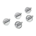 thumbnail image 1 of Whirlpool W10698166 Genuine OEM Knob Kit For Gas Ranges, Set of 5, Stainless Steel, 1 of 2