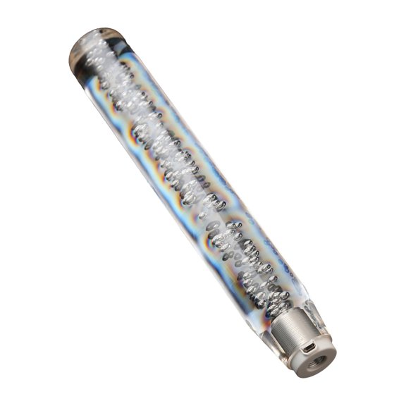 Knob LED Light RGB Shift Knob Stick Crystal Transparent Bubble Gear Shifter10cm/15cm/20cm/25cm/30cm,Multicolor Gradient Shift Knob Universal