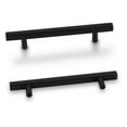 thumbnail image 1 of Knobelite 1 Pack 5Inch(128MM) Holes Spacing Kitchen Cabinet Handles Stainless Steel Cabinet Knobs Matte Black Cabinet Pulls Square Hardware Pulls for Closet Dresser Drawer, 1 of 5