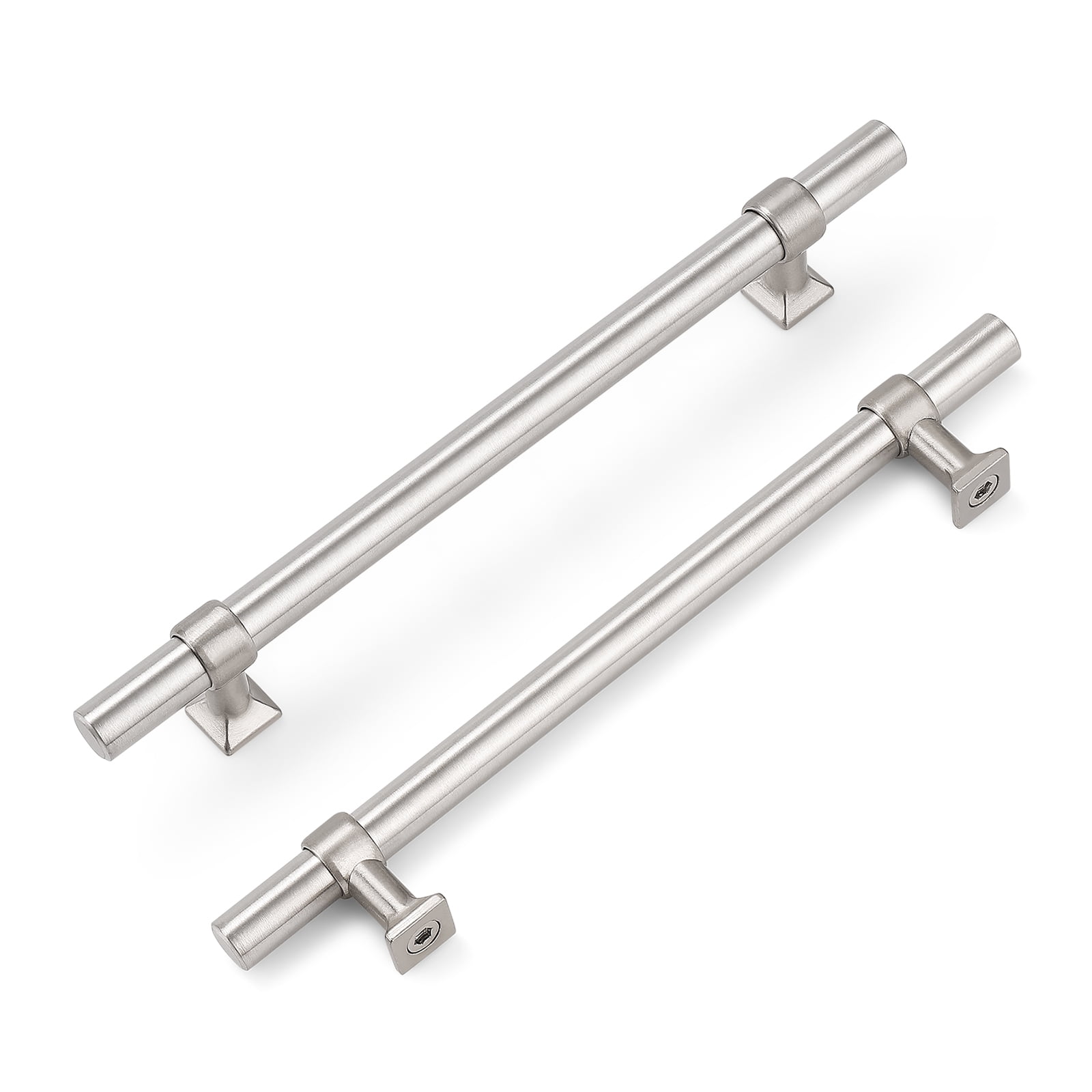 Knobelite 20 Pack Brushed Nickel Pulls 6.3 inch Stainless Steel Kitchen Handles