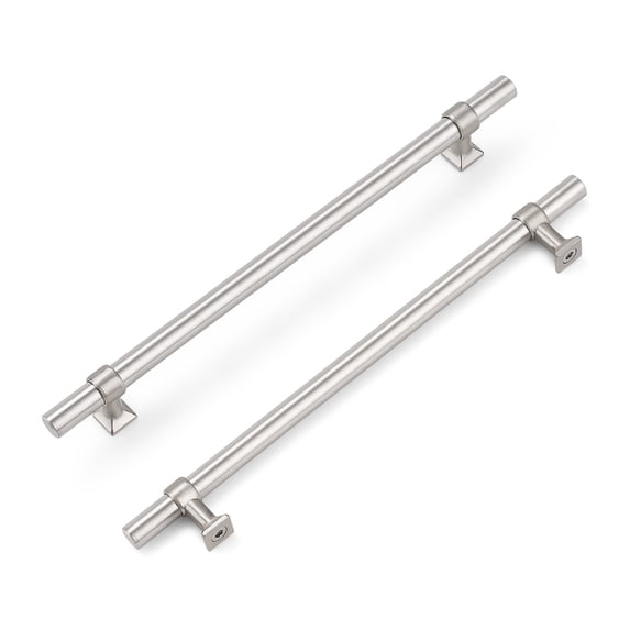 Knobelite 20 Pack Cabinet Pulls 8.8 inch Stainless Steel Kitchen Cabinet Handles Brushed Nickel T Bar Drawer Knobs for Bathroom