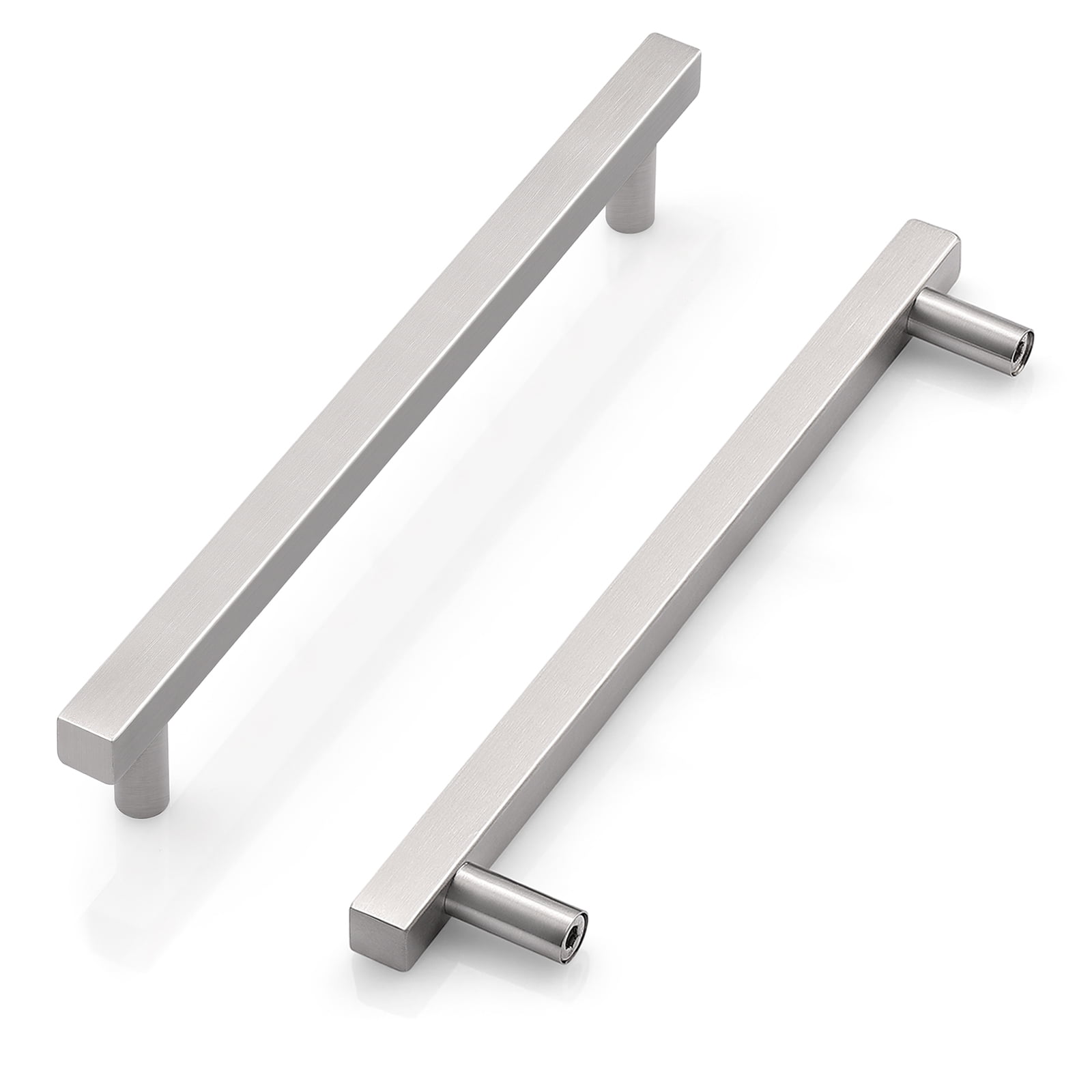 Knobelite 5 Pack Brushed Nickel Handles 61/4Inch(160MM) Holes
