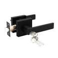 thumbnail image 1 of Knobelite 5 Pack Entry Door Lever with Lock and Key,Entrance Door Handles for Office and Front Door,Matte Black Door Knobs Keyed Alike Same Key Lockset (Each with 3 Keys), 1 of 6