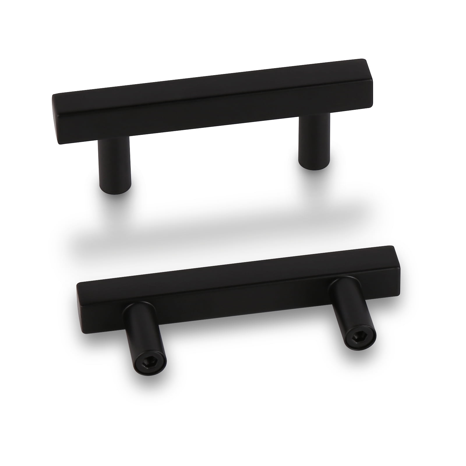 50 Pack-knobelite Round T Bar Cabinet Handles - (3-3/4 Inch) Hole - View #7