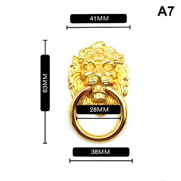 Knobs and Pulls New Antique Bronze Lion Head Pulls for Dresser Drawer Cabinet Door Handles Knobs Door Knocker