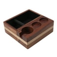 Knock Box, 4 In 1 Wooden Accessories Organizer Box Tamper Coffee
