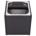 Built-In Espresso Knock Box - Stainless Steel Bottomless Design With Rubber Bar For Quiet Puck Disposal