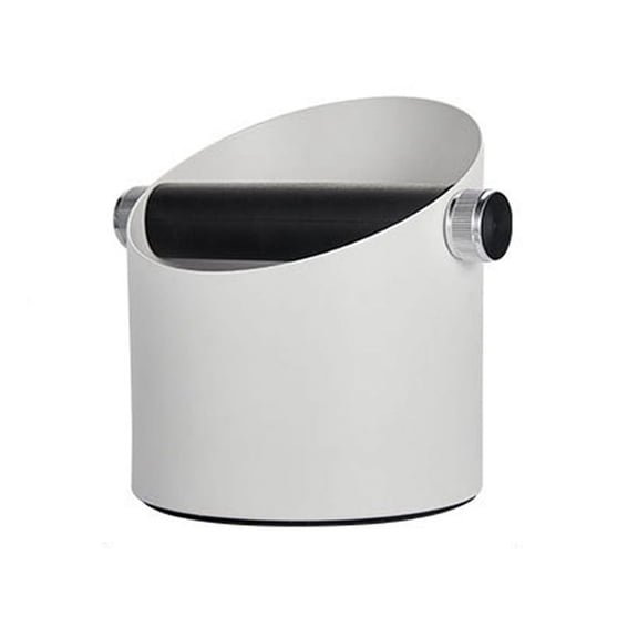 Knock Box for Coffee with Removable Knock Bar Espresso Bin -White