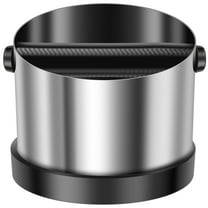 Knock Box with Knock Bar for Cafe Stainless Steel Box Espresso Coffee Container Fit Most Espresso Machines for Home Restaurant Bar