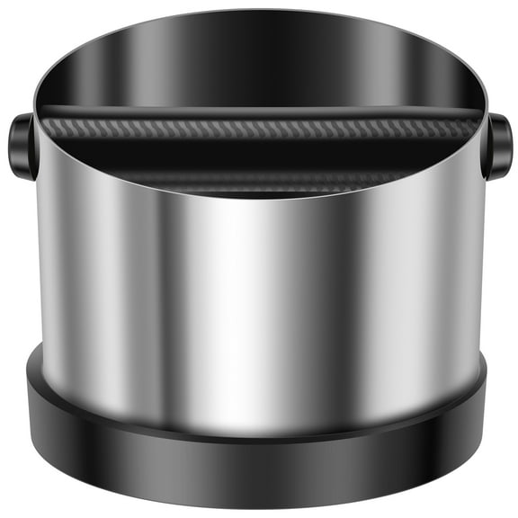 Knock Box with Knock Bar for Cafe Stainless Steel Box Espresso Coffee Container Fit Most Espresso Machines for Home Restaurant Bar