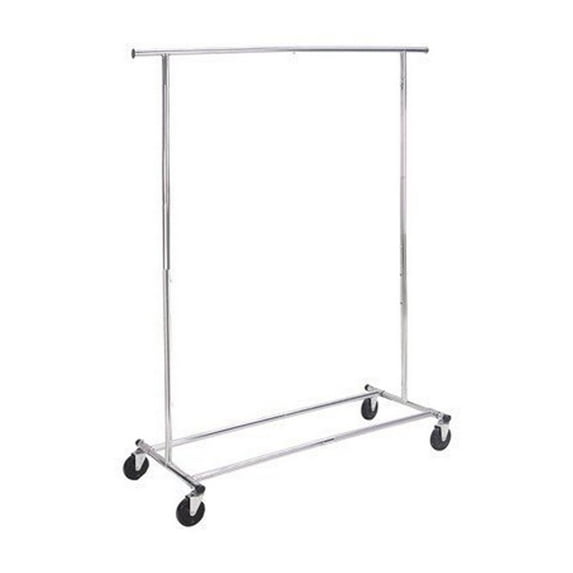 Knock Down Commercial Garment Rack Chrome