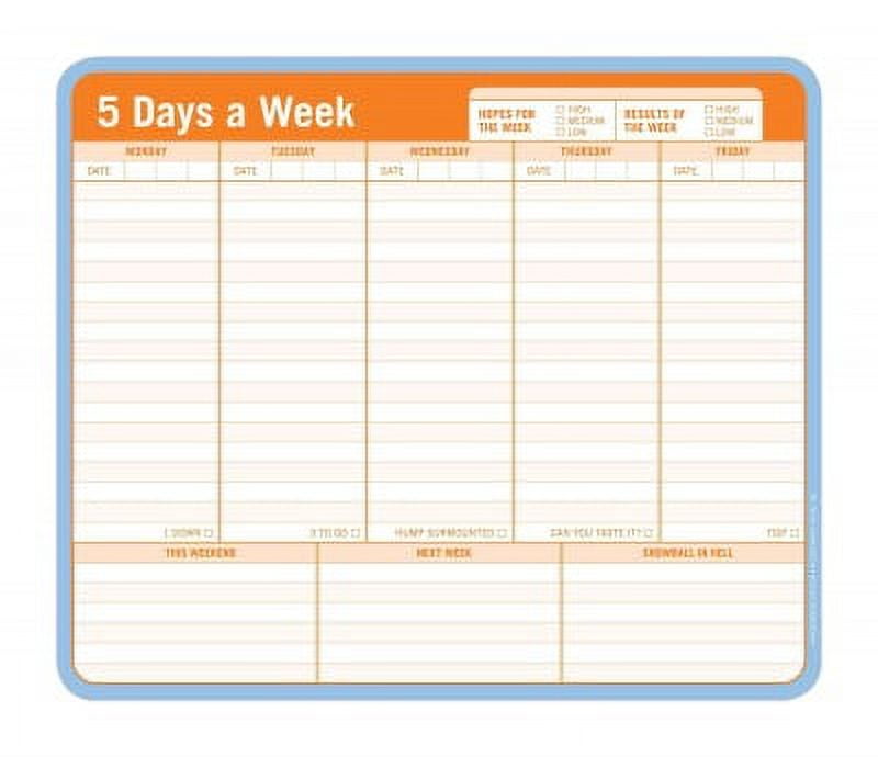 Knock Knock 5 Days A Week Paper Mousepad