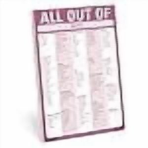 Knock Knock All Out Of Pad (Keto), Keto Diet Grocery List Note Pad