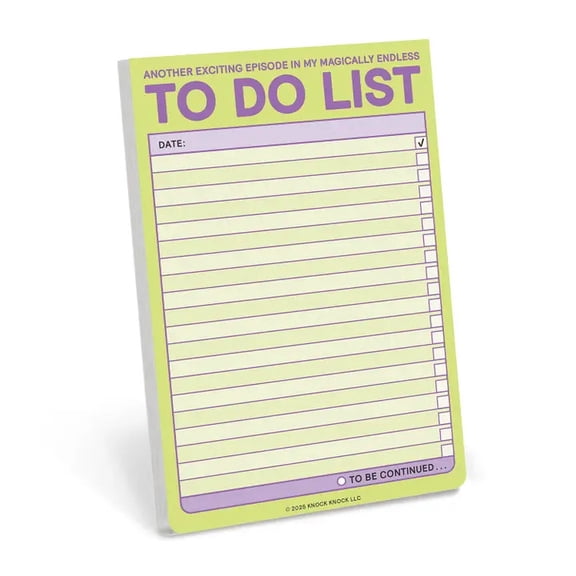 Knock Knock Endless To Do List Nifty Notepad
