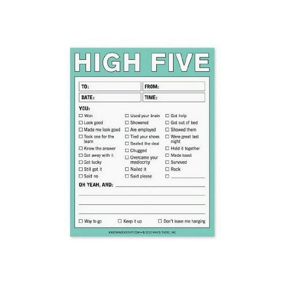 Knock Knock High Five Nifty Note Pad
