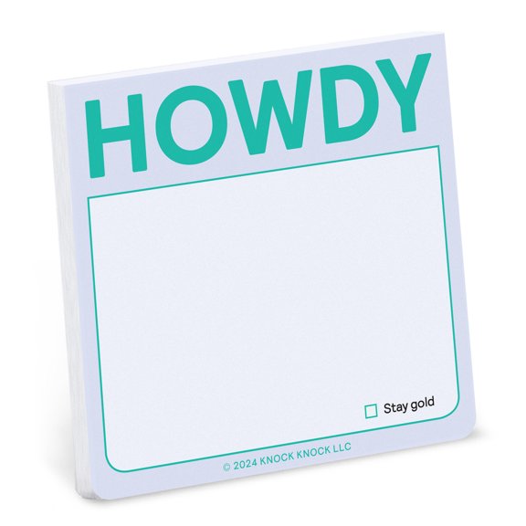 Knock Knock Howdy Sticky Notes