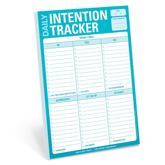Knock Knock Daily Intention Tracker Pad: Today I Will Daily Intention Pad