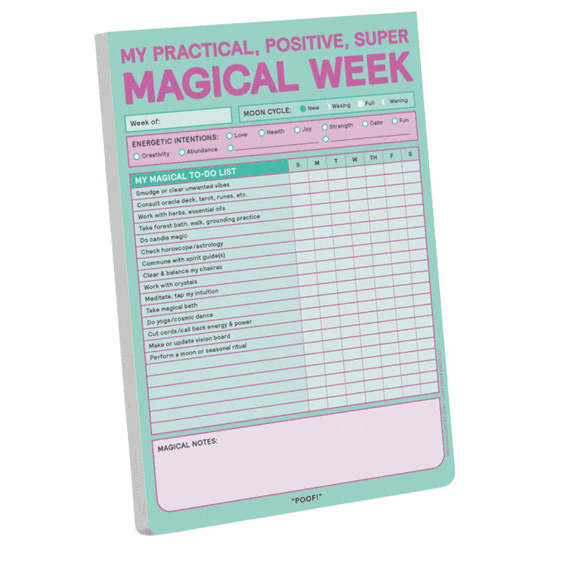 Knock Knock Magical Week Notepad