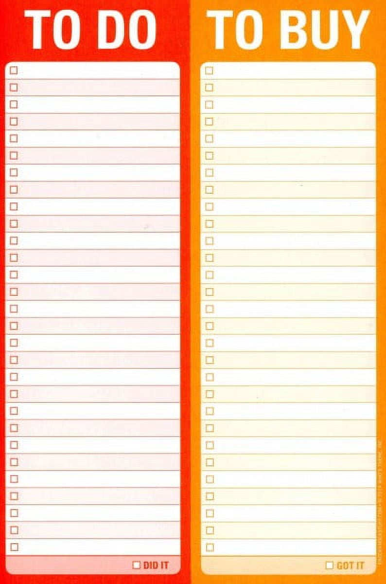 Knock Knock Perforated Pad: To Do/To Buy