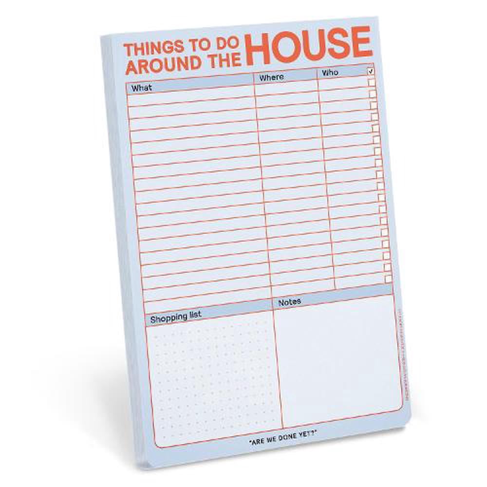 Knock Knock Things to Do Around the House (with Magnet) Classic Pad ...