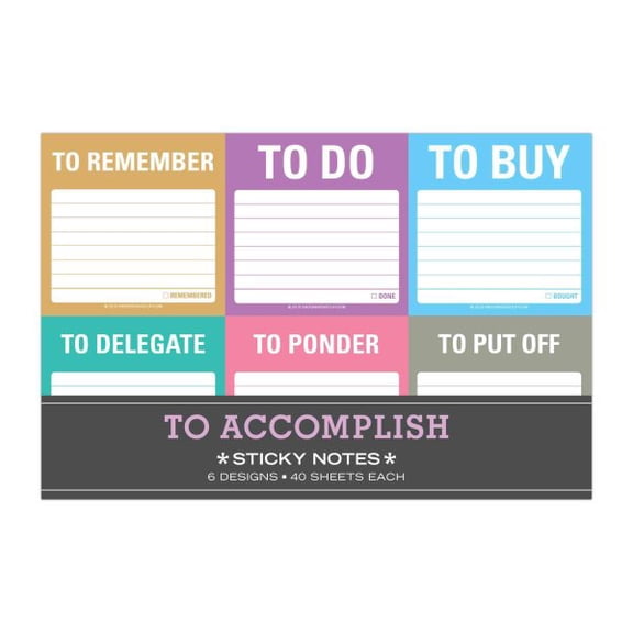 Knock Knock To Accomplish Sticky Note Packet