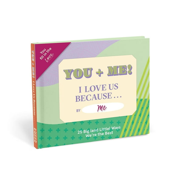 Knock Knock You + Me, I Love Us Because Book Fill in the Love Book & Fill-in-the-Blank Gift Journal
