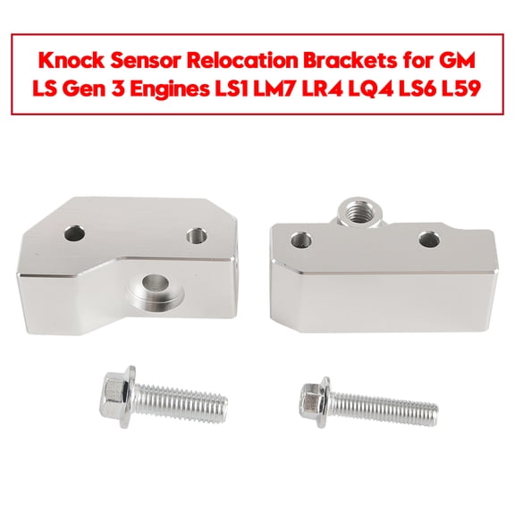 Knock Sensor Relocation Brackets for GM LS Gen 3 Engines LS1 LM7 LR4 LQ4 LS6 L59