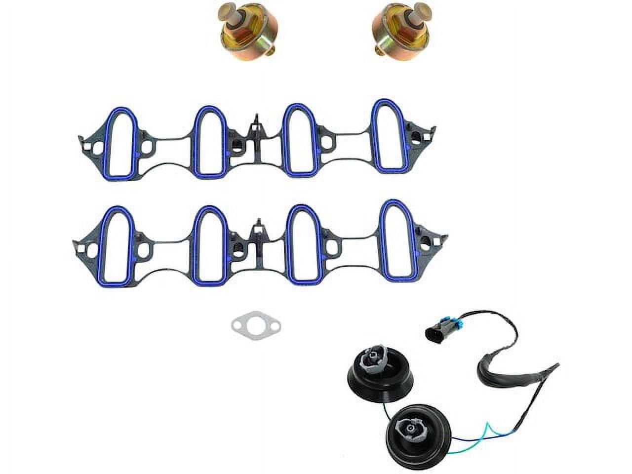 Knock Sensor and Manifold Gasket Set - Compatible with 1999 - 2003 Chevy Silverado 1500 2000 2001 2002