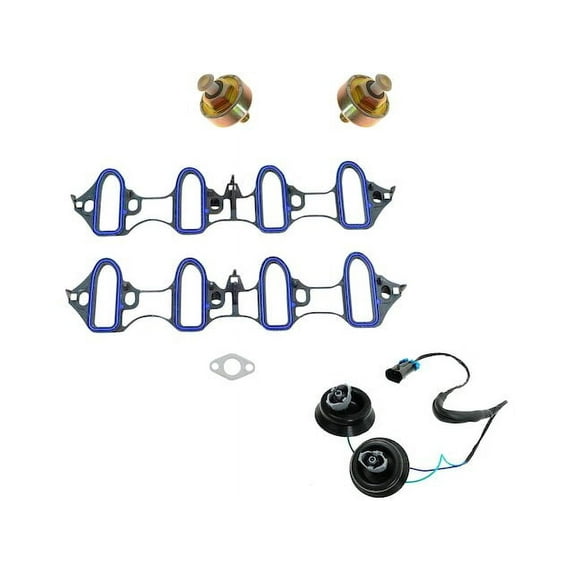 Knock Sensor and Manifold Gasket Set - Compatible with 2001 - 2003 Chevy Silverado 1500 HD 2002