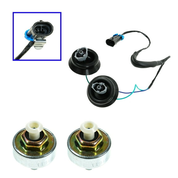 Knock Sensor with Harness Pair Kit Set for Chevy GMC Silverado Sierra Cadillac ESA12267