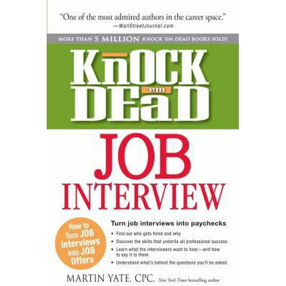 Pre-Owned Knock 'em Dead Job Interview (Paperback) by Martin Yate