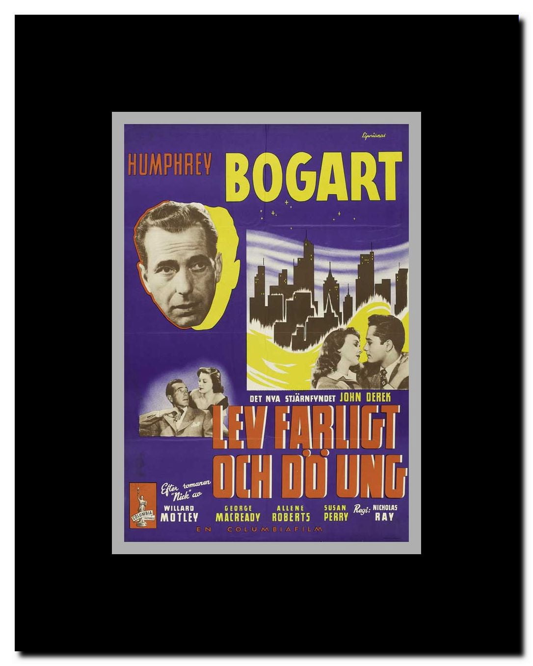 Knock on Any Door Framed Movie Poster