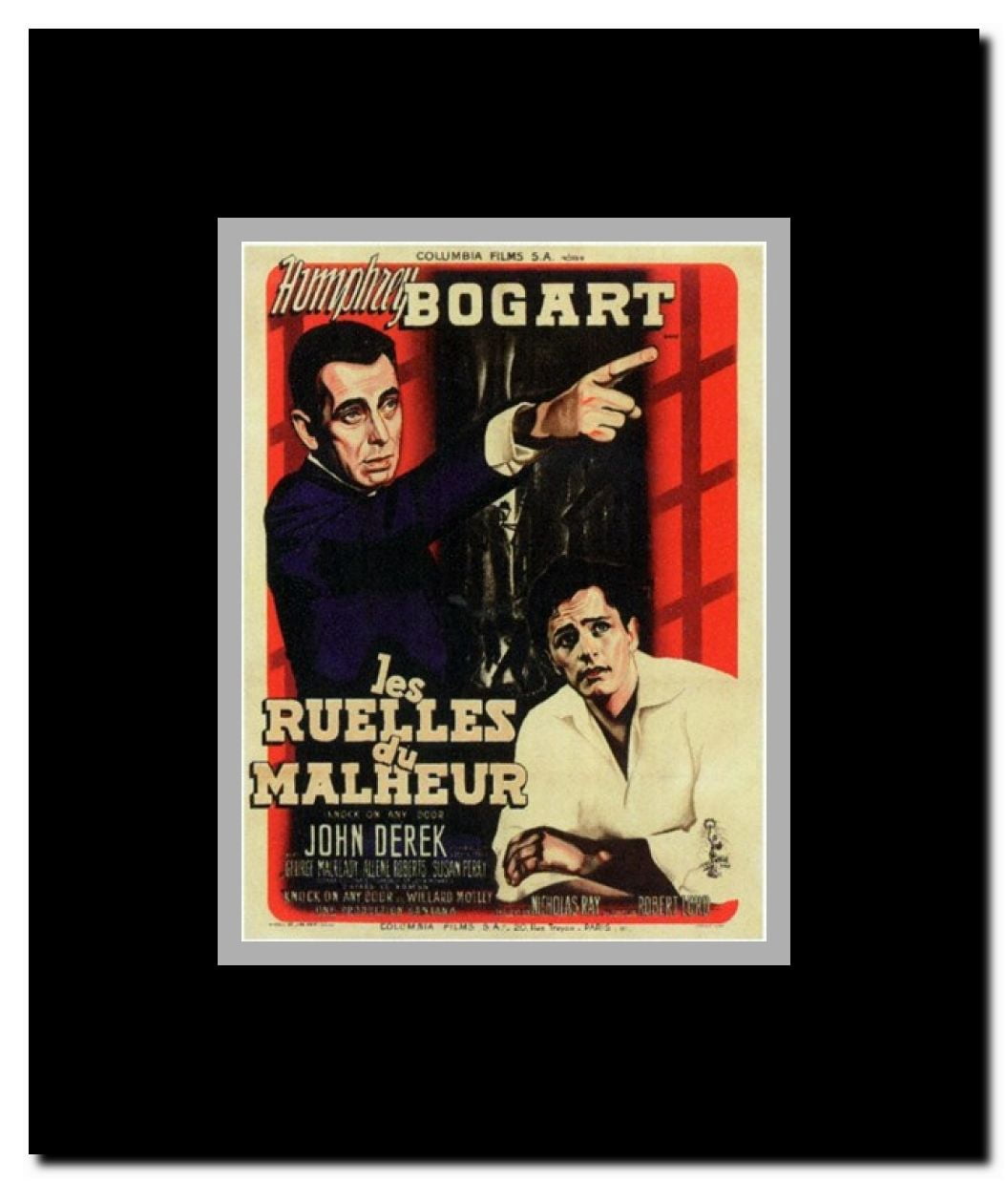 Knock on Any Door Framed Movie Poster