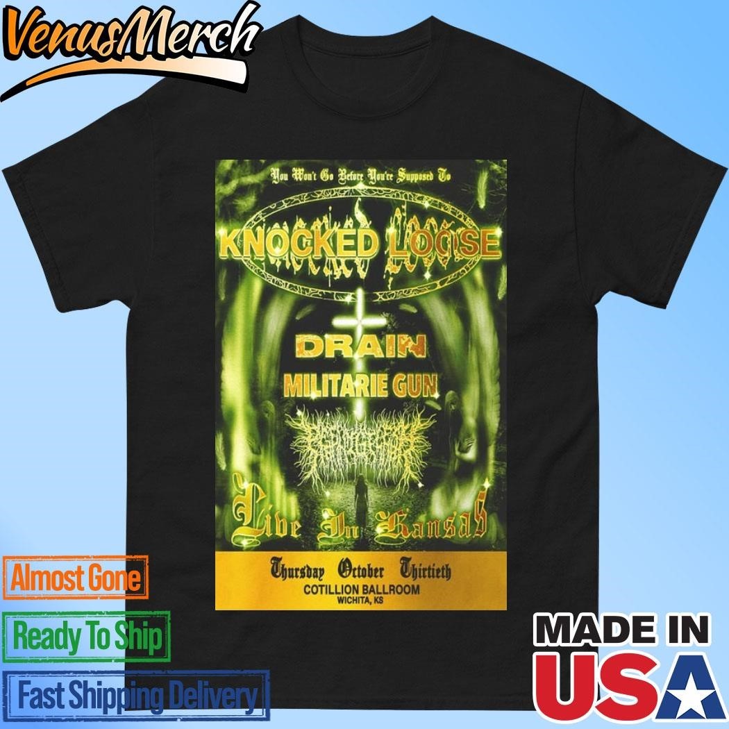 Knocked Loose The Cotillion Wichita Ks Oct 30 2024 Tour Poster