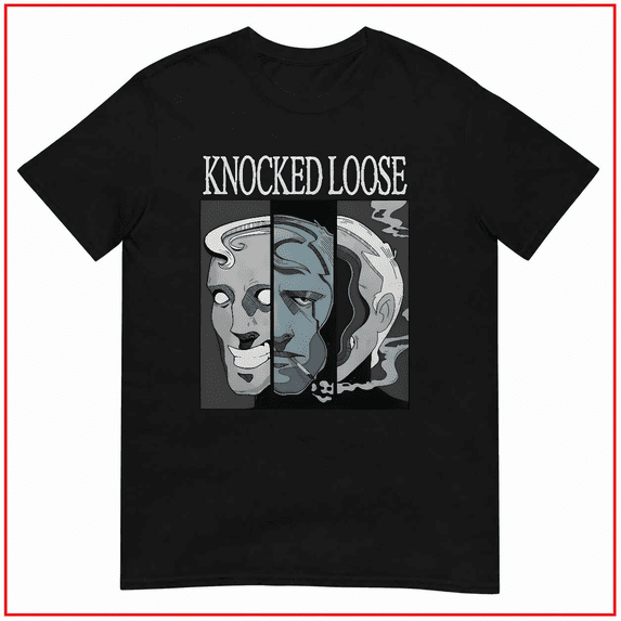 Knocked Loose Three Faces Rock Band Vintage Style Unisex T Shirt V14560 Size S-5XL