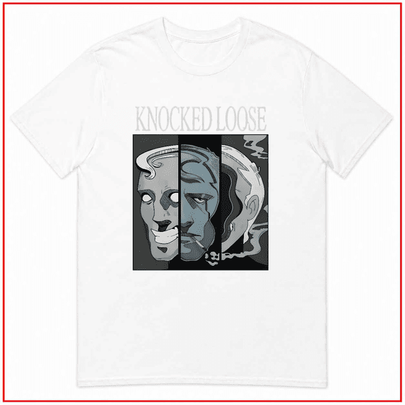 Knocked Loose Three Faces Rock Band Vintage Style Unisex T Shirt V14560 Size S-5XL