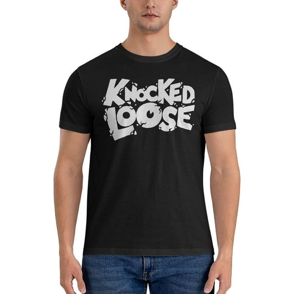 Knocked Music Loose Mens Cotton Short Sleeve Crewneck T Shirts Regular-Fit Graphic Tee Shirts Top