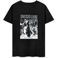 thumbnail image 1 of Knocked Music Loose Mens T Shirt Novelty Printed Short Sleeve Cotton Loose Shirts O-Neck Graphic Crew Neck Tees Shirts, 1 of 7
