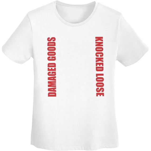 Knocked Music Loose Shirt Women's Crew Neck Short Sleeve Tops Fashion Versatile Breathable T-Shirt White