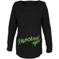 thumbnail image 1 of Knocked Up Funny Script Maternity Soft Long Sleeve T Shirt, 1 of 1