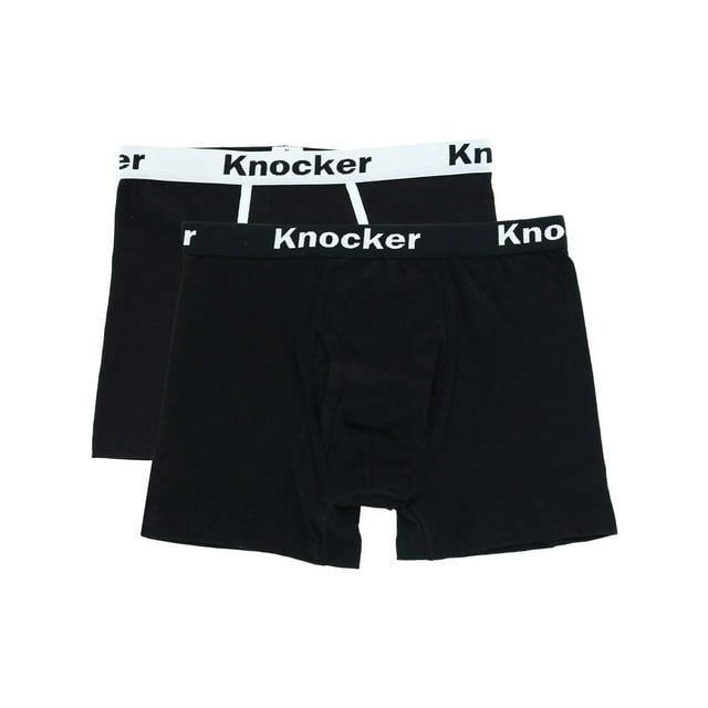 Knocker Boxer Briefs with Contrasting Trim (2 Pack) (Men)