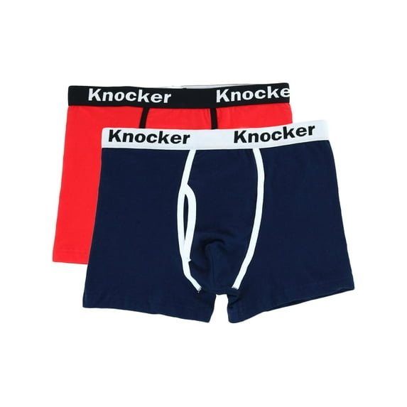 Knocker Boxer Briefs with Contrasting Trim (2 Pack) (Men)