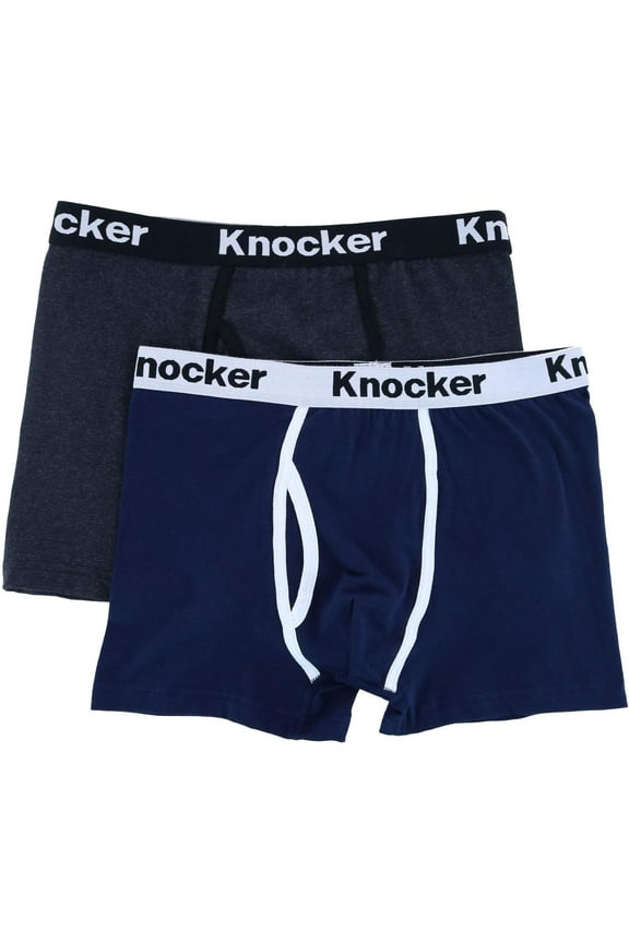 Extended Size Boxer Briefs with Contrasting Trim (Men)