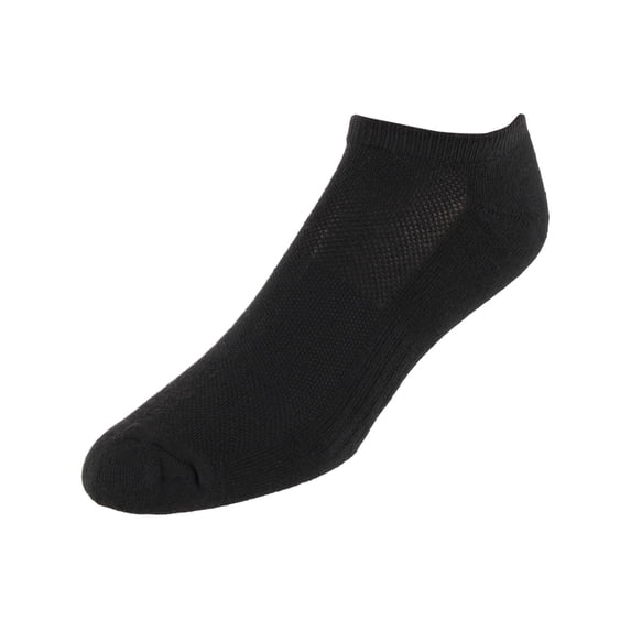 CTM Half Cushioned No Show Socks with Arch Support (3 Pairs) (Men)