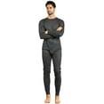 thumbnail image 1 of Knocker Men's 2-Piece Long Johns Thermal Underwear Pajama Set (Charcoal, XL), 1 of 5